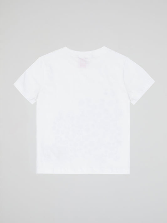 White Sketch Graphic Tee