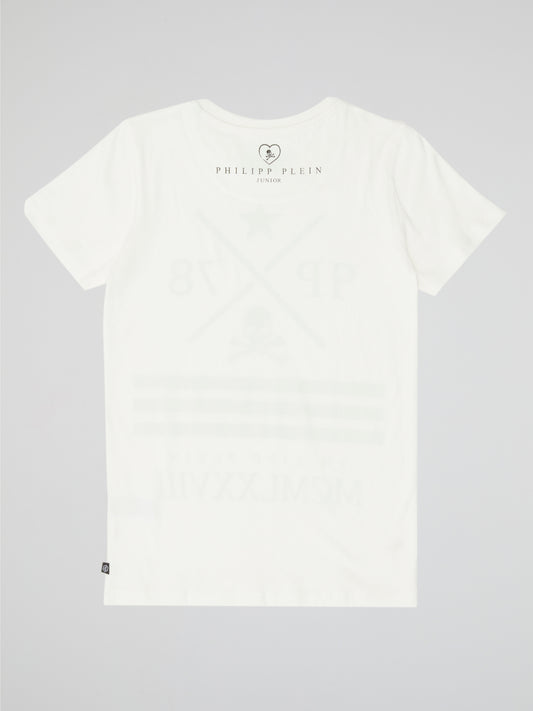 Rebel 1978 White Graphic Tee