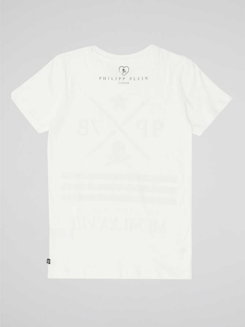 Rebel 1978 White Graphic Tee
