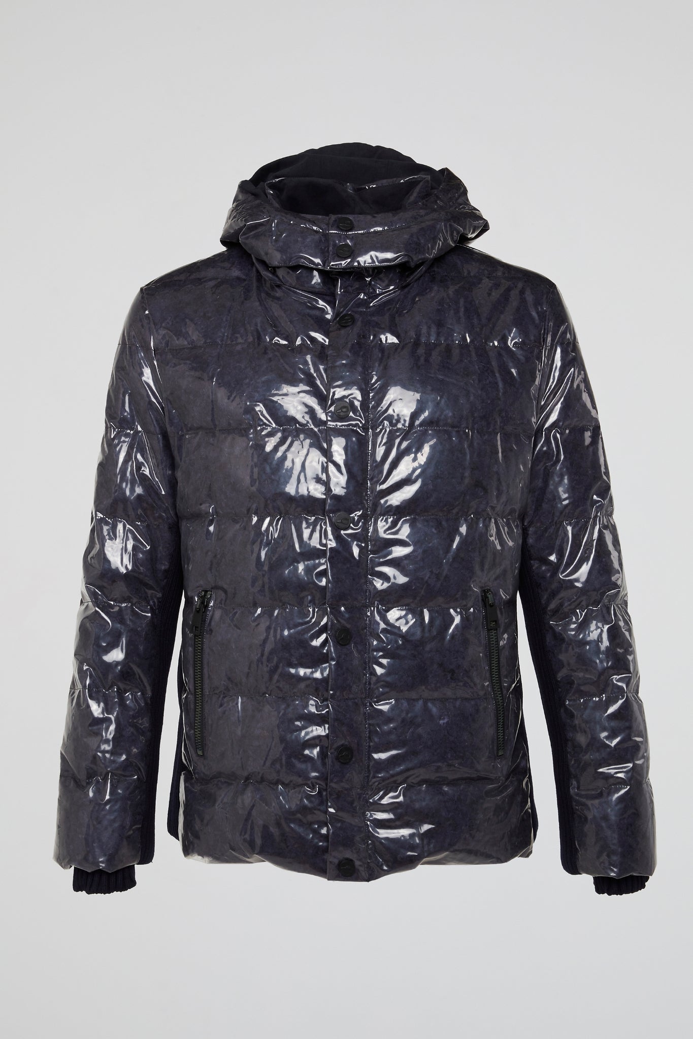 Gloss Black Puffer Jacket