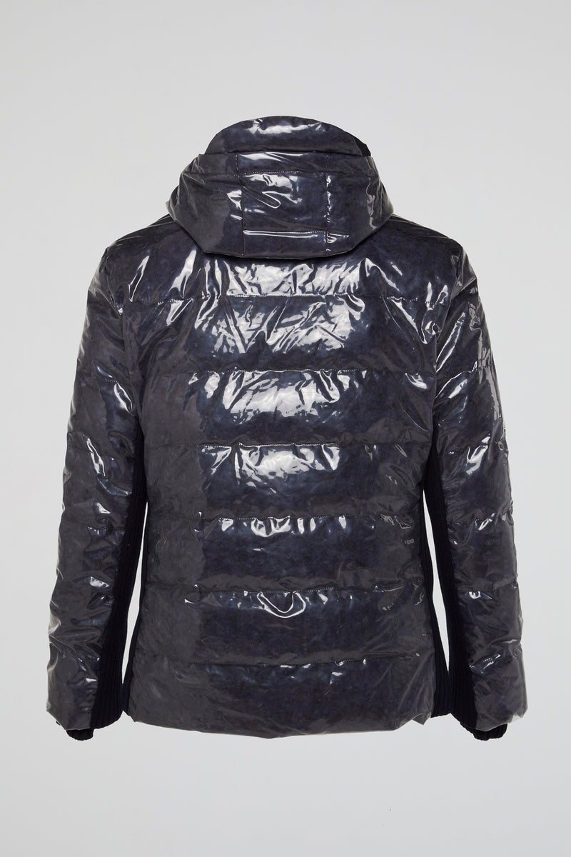 Gloss Black Puffer Jacket