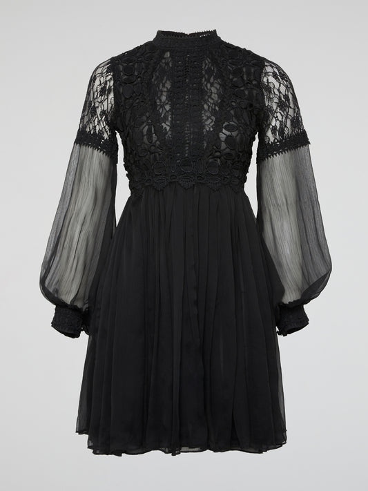 Black Reverie Lace Dress