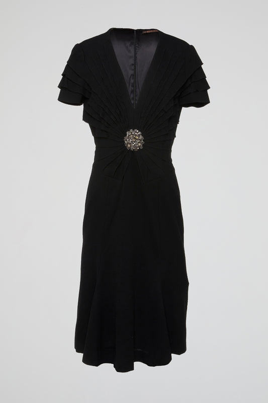 Black Radiance Embellished Dress