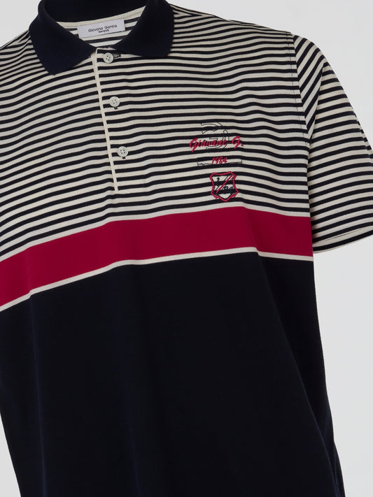 Heritage Stripe Crest Polo