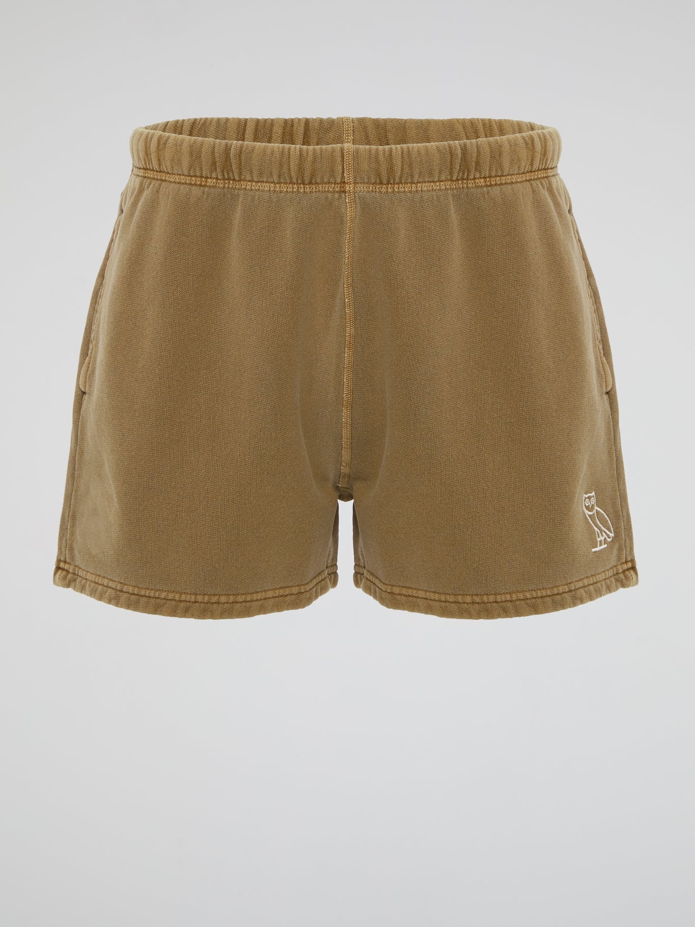 Brown Garment Dye Shorts