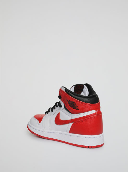 Introducing the Air Jordan 1 Retro High OG GS 'Heritage' Sneakers, the perfect kicks for your little legends-in-the-making. Inspired by the iconic heritage of Air Jordans, these sneakers combine style and comfort to bring out their inner champions. Let their feet do the talking as they step into a world of endless possibilities with these exclusive Nike sneakers.
