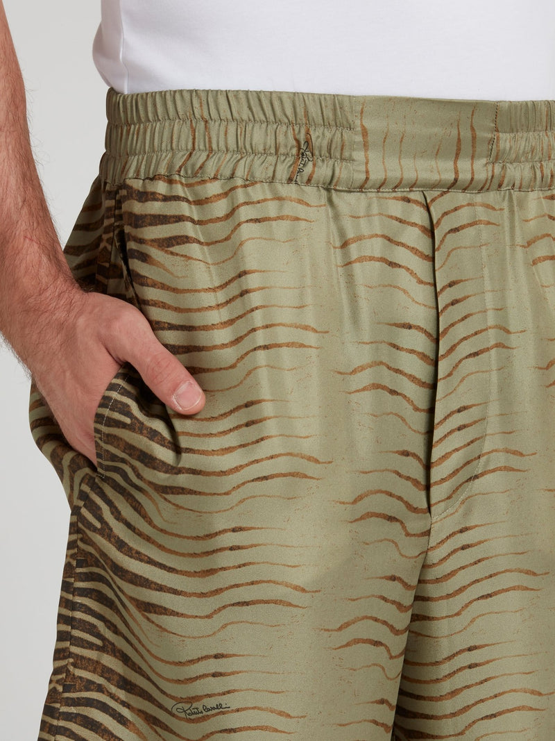 Khaki Tiger Pant Shorts