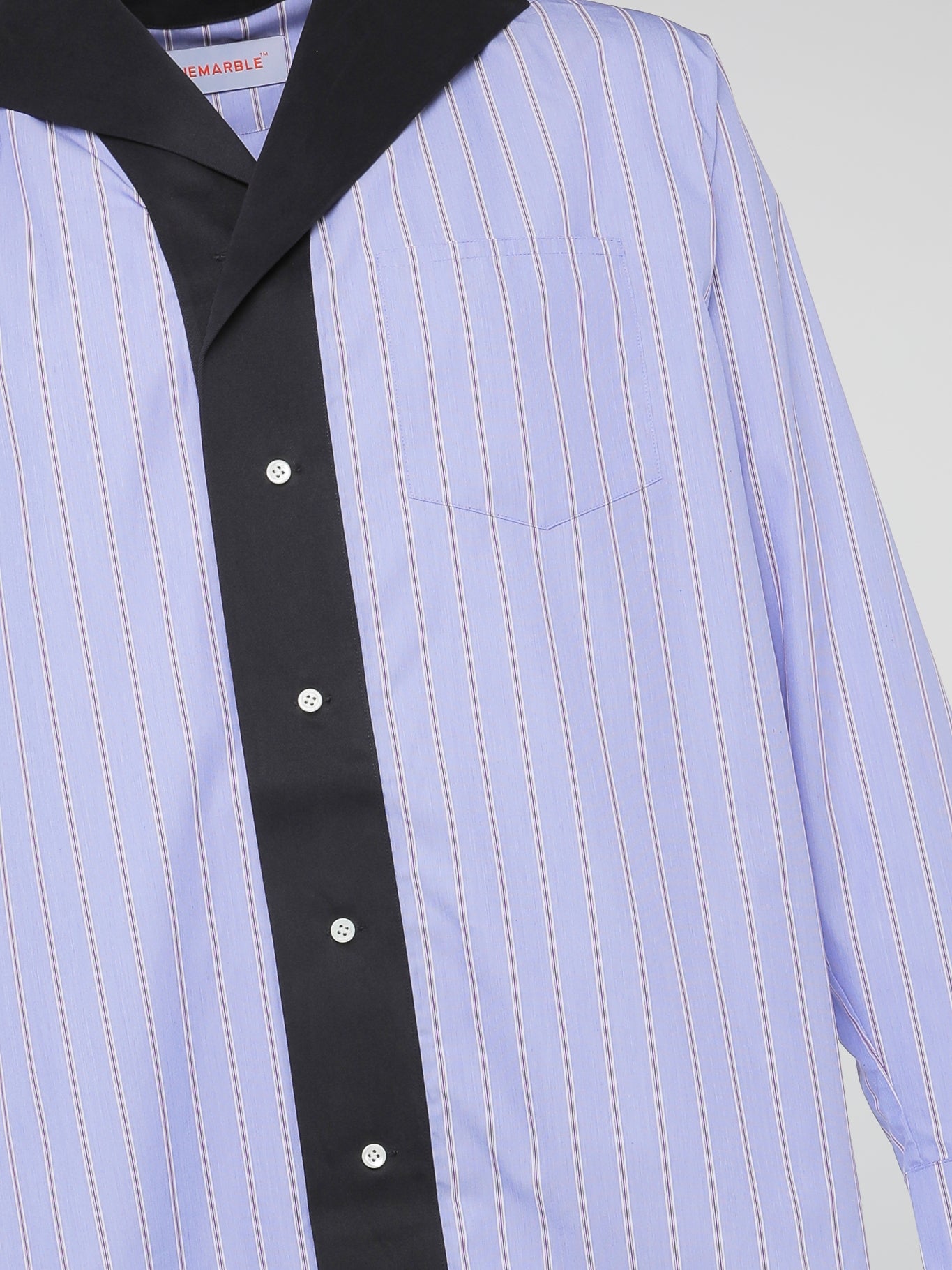 Blue Striped Poplin Sailor Shirt