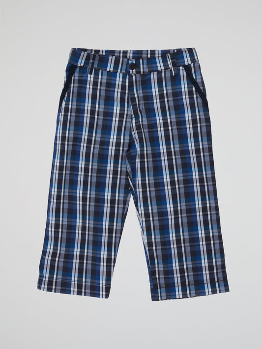Introducing our Plaid Straight Cut Shorts – the coolest addition to any kid's summer wardrobe! These trendy shorts feature a vibrant iceberg-inspired plaid pattern that effortlessly pops with style. Crafted with comfort in mind, your little one will be sure to stay cool and fashionable all season long.