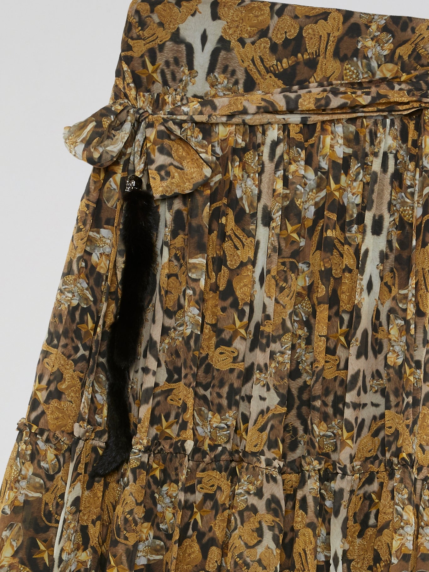 Leopard Brown Maxi Skirt