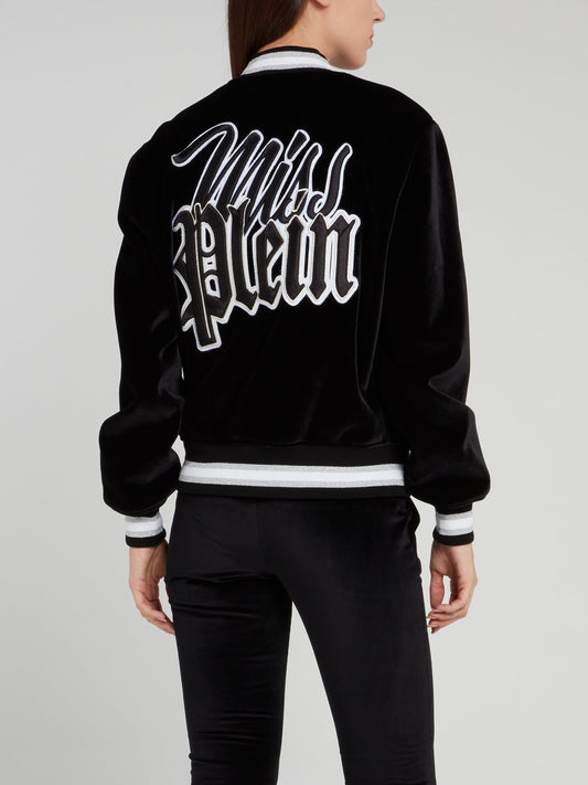 Miss Plein Diva Velvet Bomber Jacket