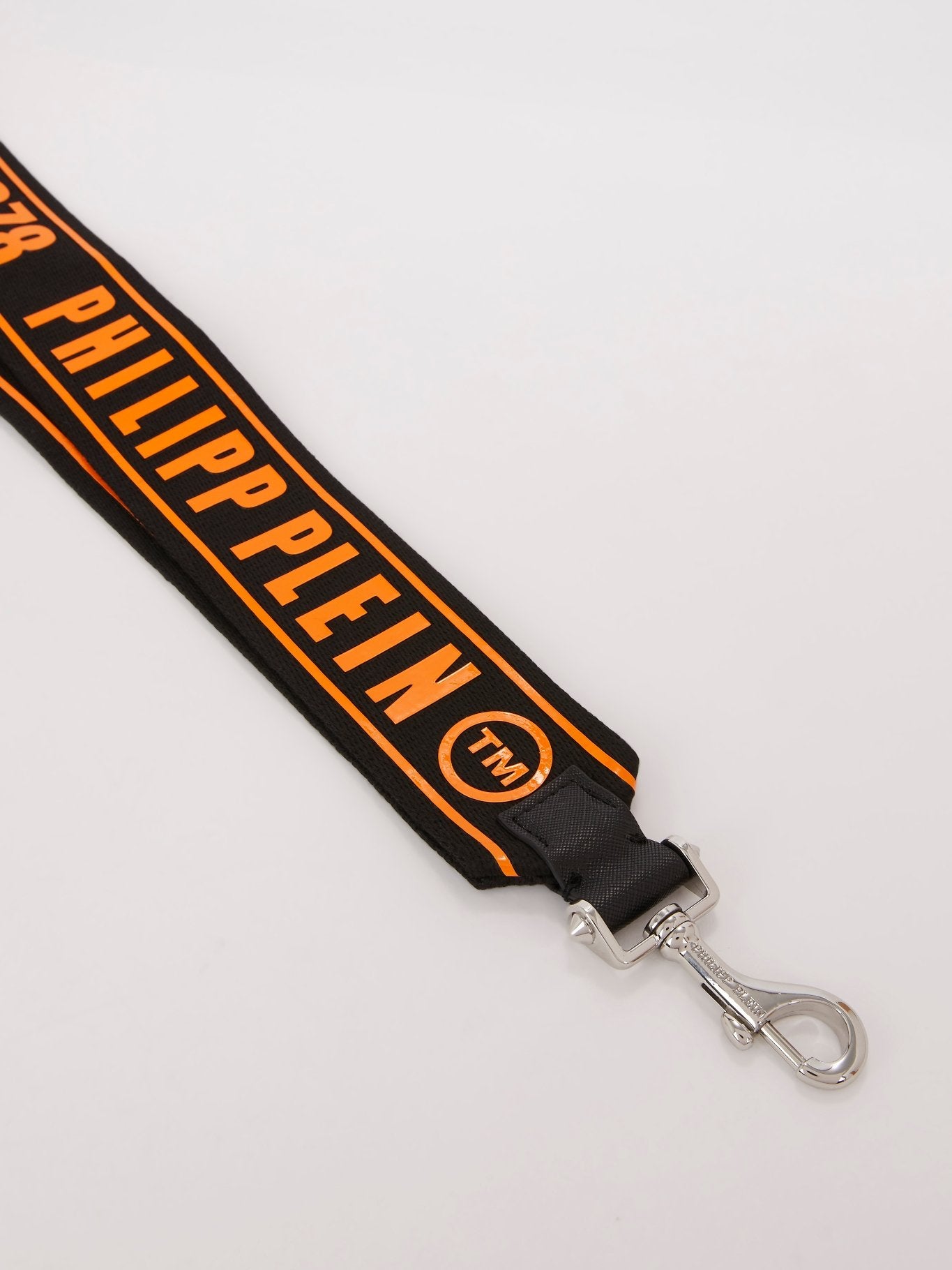 Orange Logo Nylon Key Chain