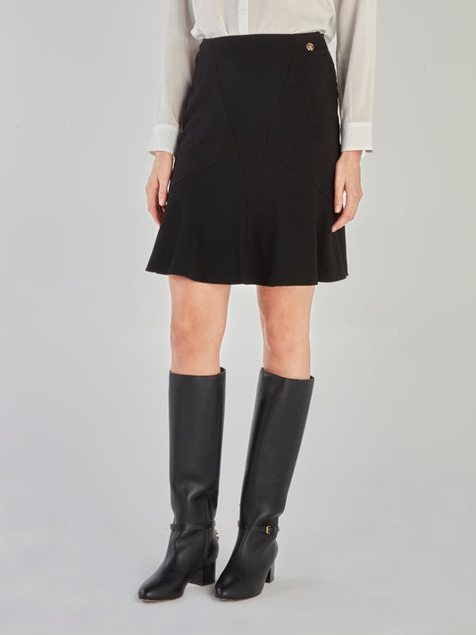 Black Trumpet Mini Skirt