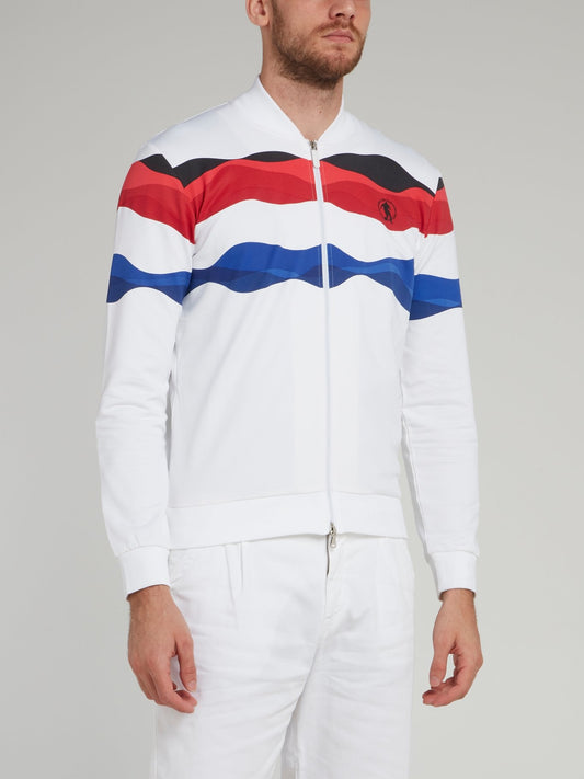 Tri-Colour Zip Up Jacket