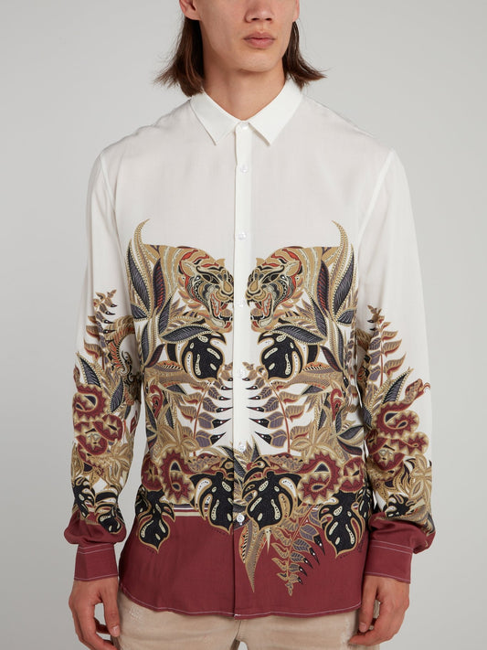 Jungle Print Long Sleeve Shirt