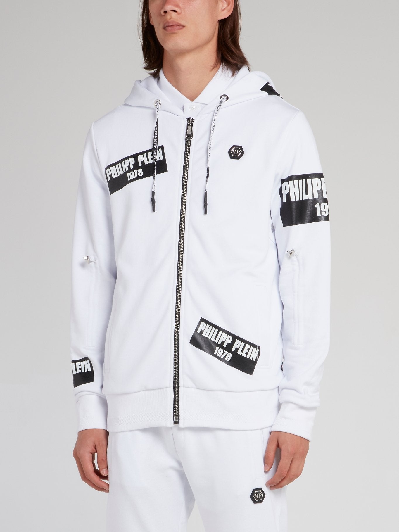 Белая спортивная куртка с логотипом PP1978
