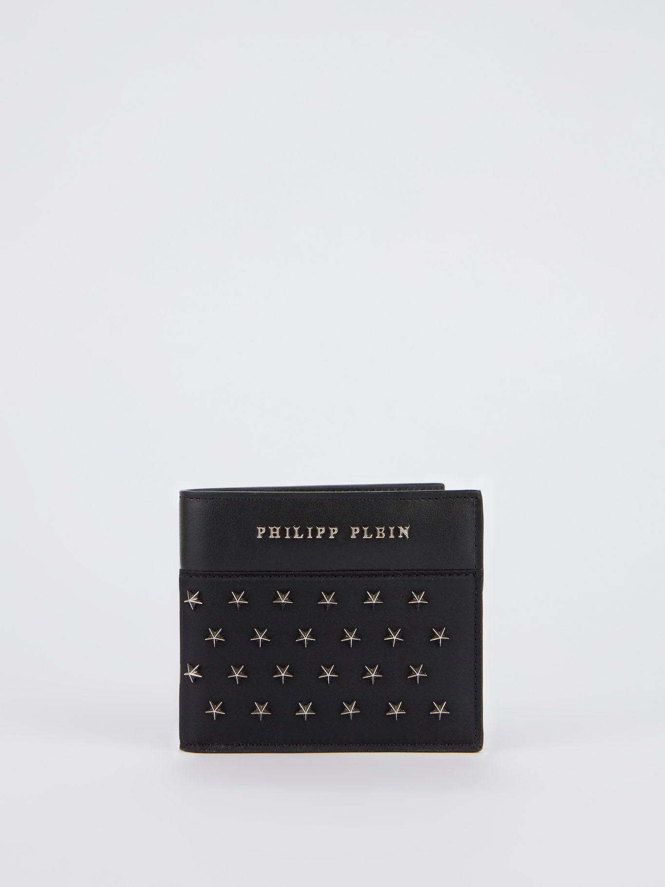 Black Star Studded French Wallet