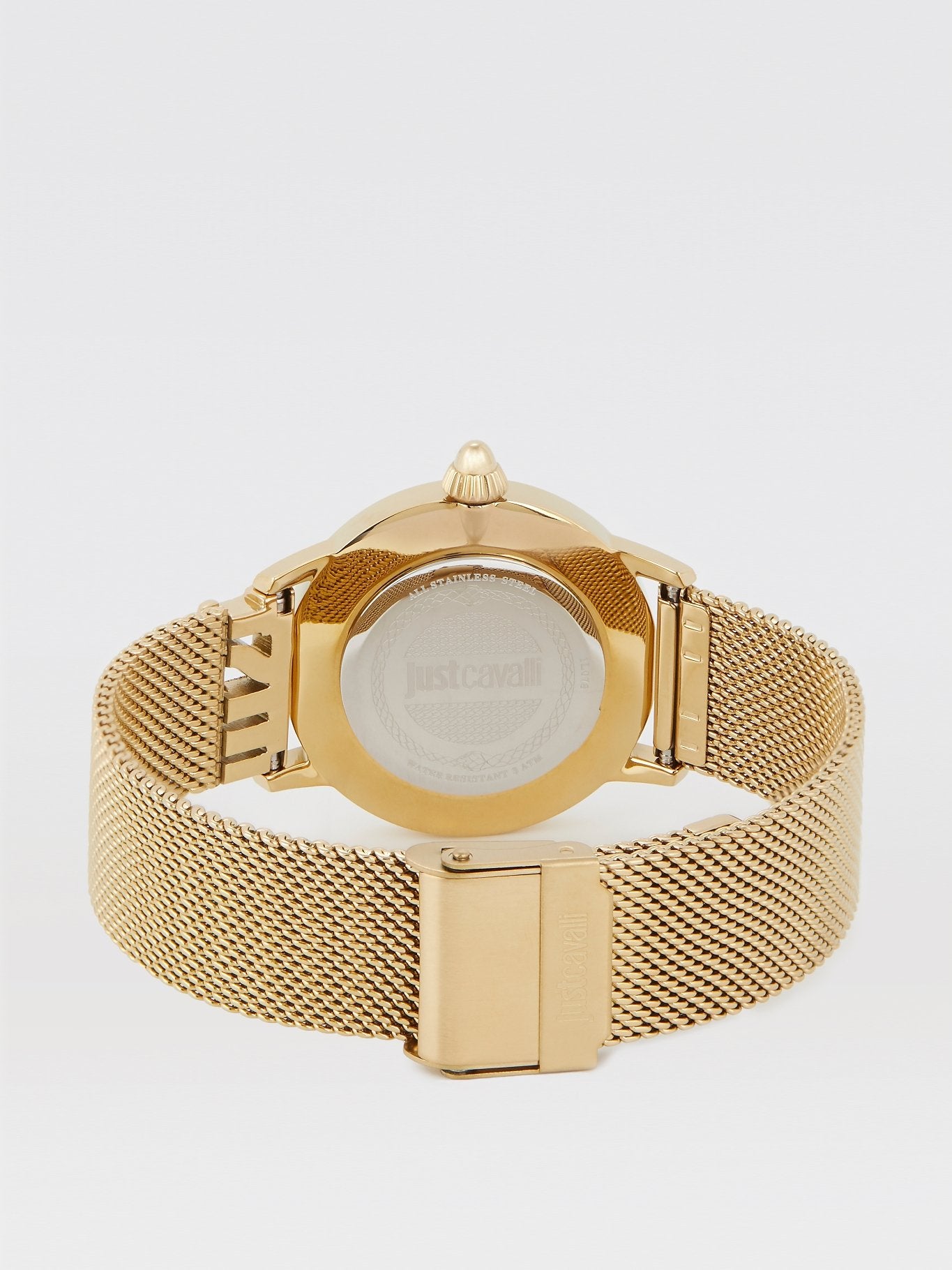 Logo Base Gold Milanese Strap Watch