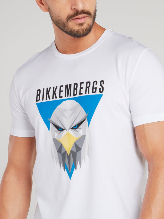 White Eagle Print T-Shirt