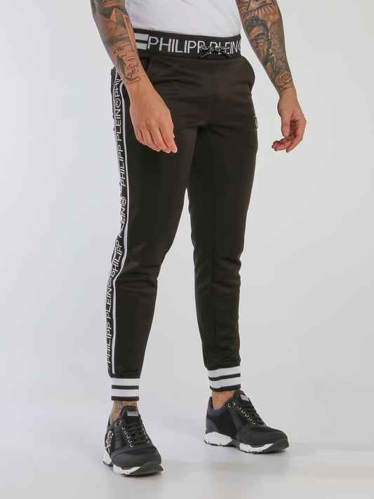 Black Stripe Trim Jogging Trousers