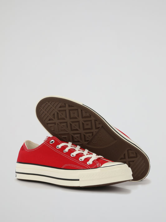 Red Chuck 70 Canvas Low Top Sneakers
