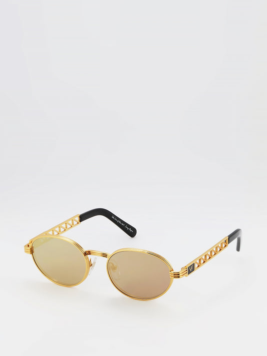 Brown Lens Oval Sunglasses