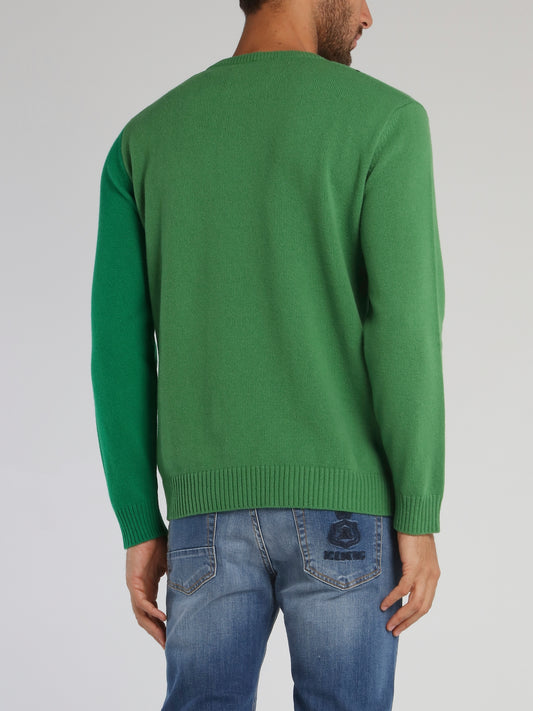Disney Dopey Green Knitted Sweater