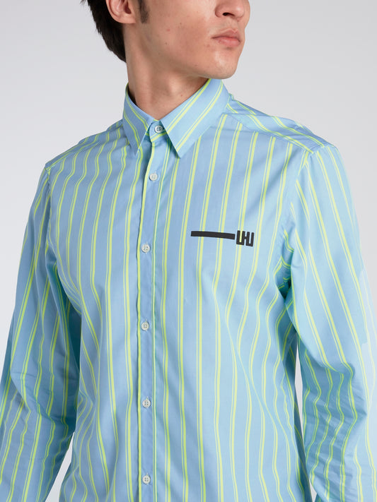 Fluo Striped Long Sleeve Shirt