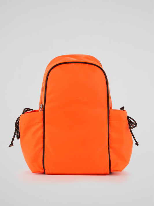 Kenzie Neon Orange Neoprene Backpack