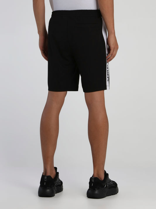 Black Side Stripe Shorts