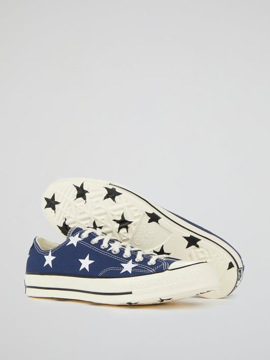 Chuck 70 OX Star-Print Canvas Sneakers