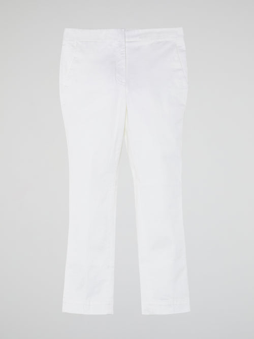 White Cropped Pants