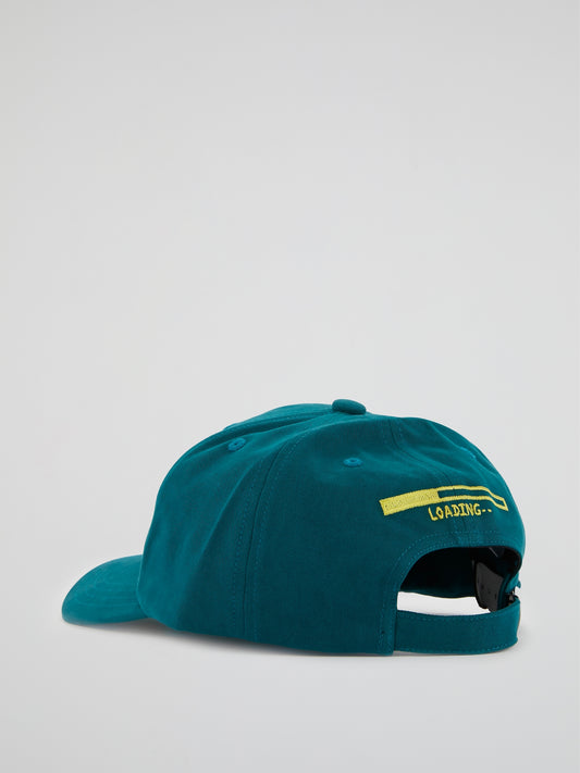 Teal Embroidered Baseball Cap