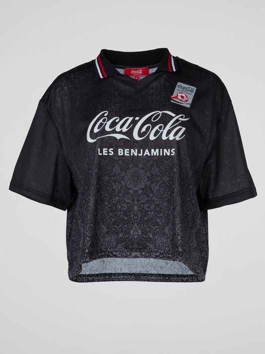Les Benjamins x Coca-Cola Cropped Polo Shirt